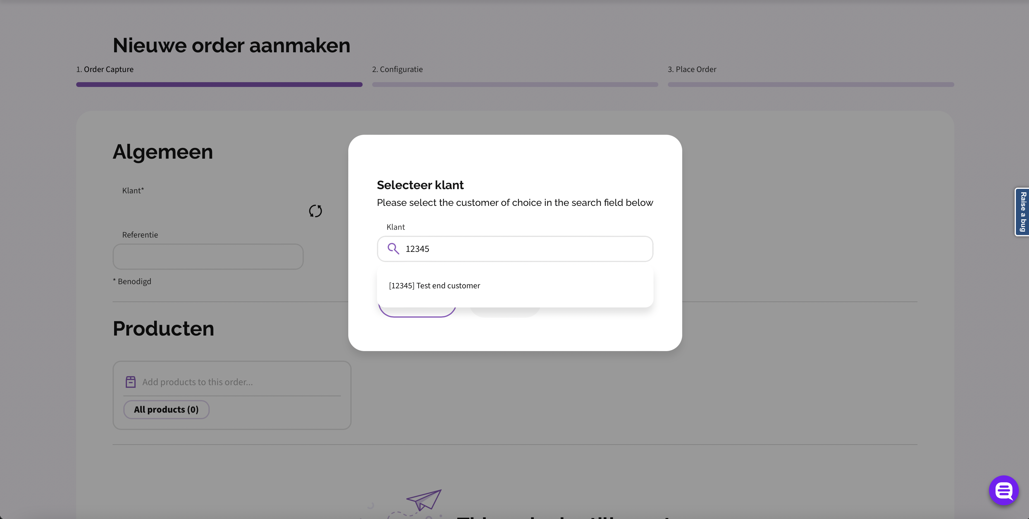 Search for end customer
